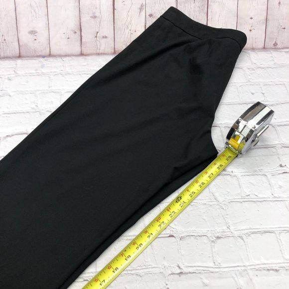 J Jill Women Flat Front Dress Pants Size 10 Stretch Black B191 -24 - Picture 5 of 15